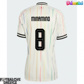 Japonsko Takumi Minamino #8 Dámské Venkovní Dres MS 2026 Krátký Rukáv